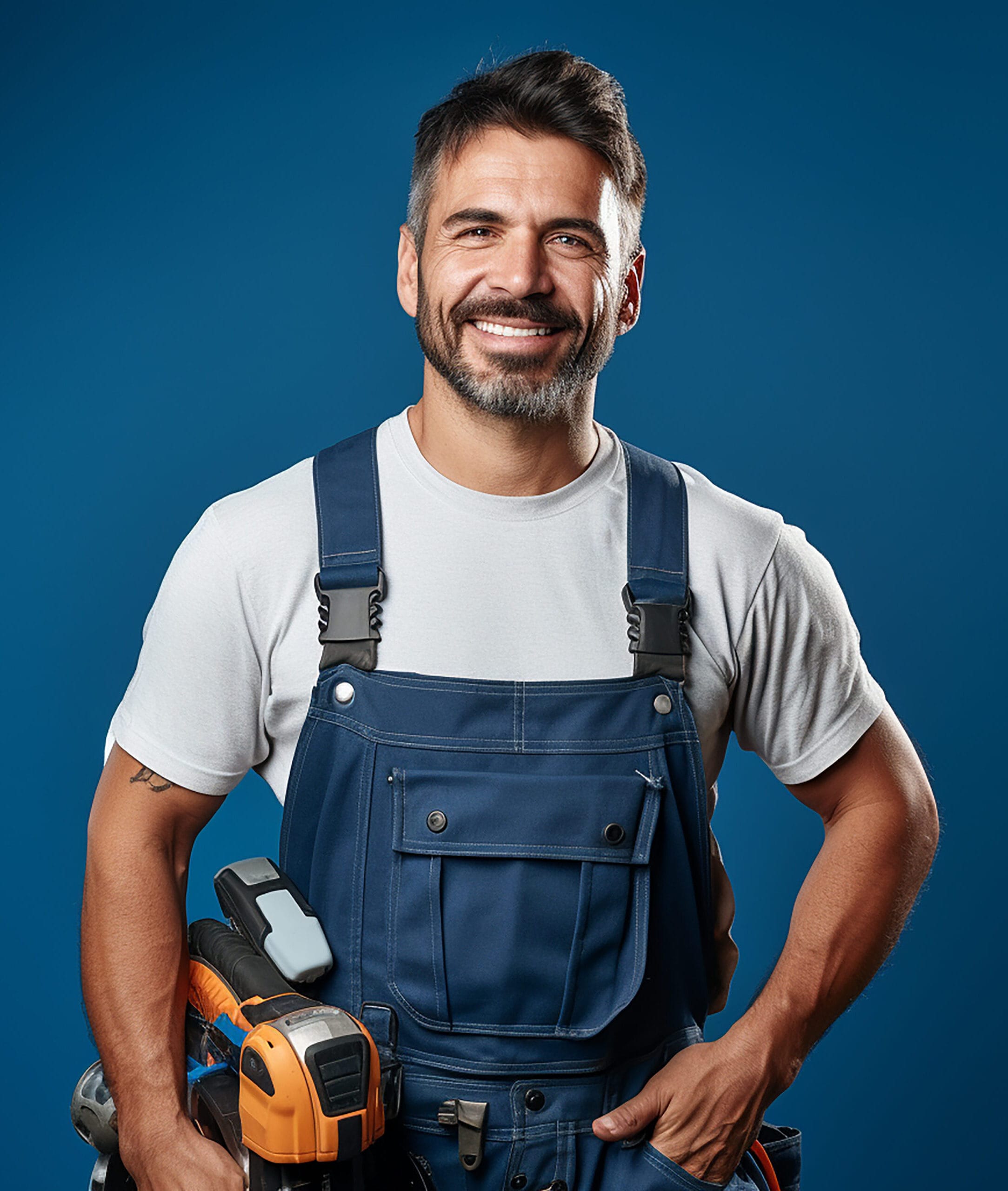 skilled-carpenter-solid-blue-background
